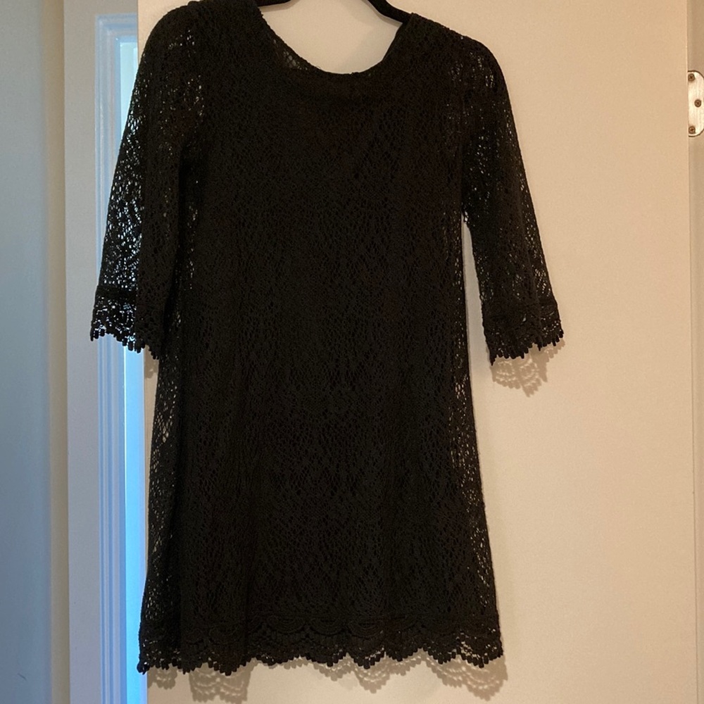 Black lace dress